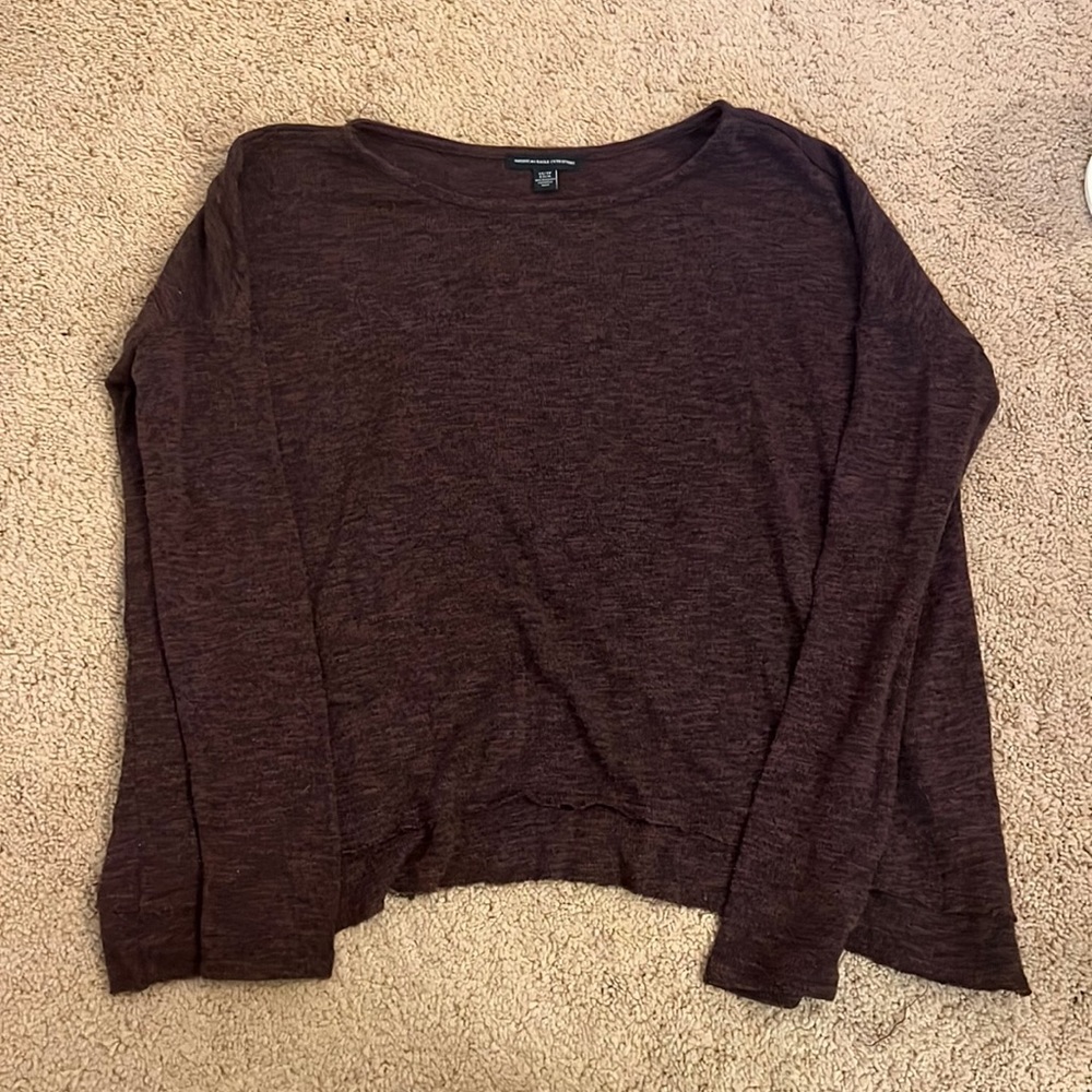 American Eagle open back long sleeve shirt